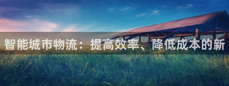 超凡国际是正规软件吗:智能城市物流: